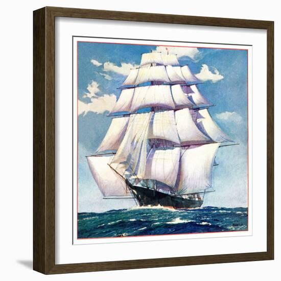 "At Sea,"June 1, 1935-null-Framed Giclee Print