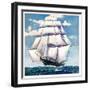 "At Sea,"June 1, 1935-null-Framed Giclee Print