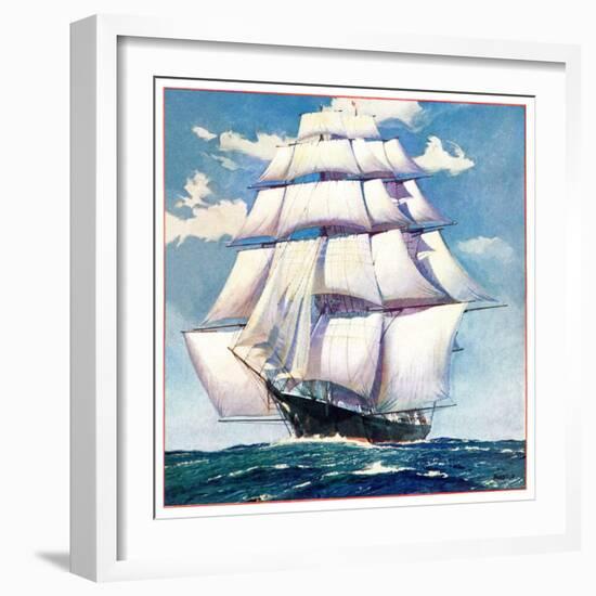 "At Sea,"June 1, 1935-null-Framed Giclee Print