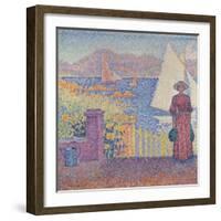 At St. Tropez-Paul Signac-Framed Giclee Print