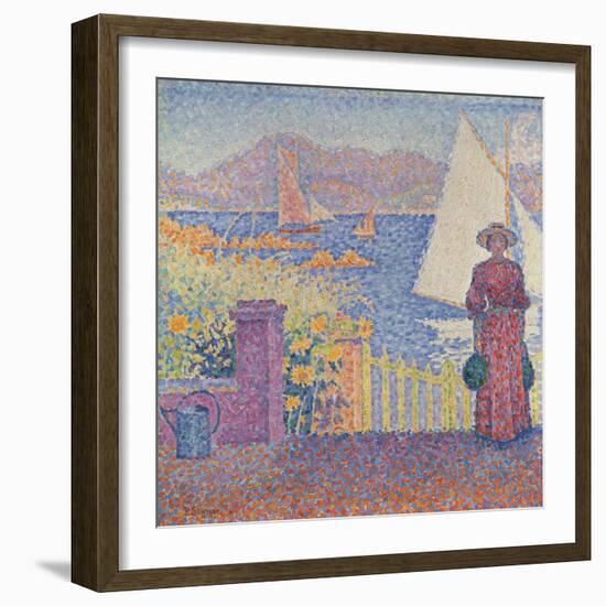 At St. Tropez-Paul Signac-Framed Giclee Print