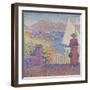 At St. Tropez-Paul Signac-Framed Giclee Print