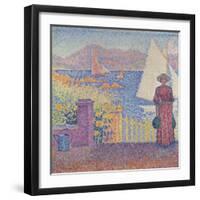 At St. Tropez-Paul Signac-Framed Giclee Print