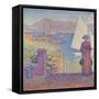 At St. Tropez-Paul Signac-Framed Stretched Canvas