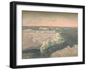 'At Sunset, 22nd September 1893. Water-Colour Sketch', 1893, (1897)-Fridtjof Nansen-Framed Giclee Print