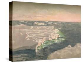 'At Sunset, 22nd September 1893. Water-Colour Sketch', 1893, (1897)-Fridtjof Nansen-Stretched Canvas