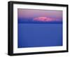 At Sunset a Cloud Is Painted Pink by the Last Rays of the Sun over the Salar De Uyuni, the Largest -John Warburton-lee-Framed Photographic Print