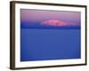 At Sunset a Cloud Is Painted Pink by the Last Rays of the Sun over the Salar De Uyuni, the Largest -John Warburton-lee-Framed Photographic Print