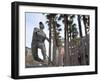 At&T Baseball Park, Statue of Baseball Player Willie Mays Jr., Soma, San Francisco, California, Usa-Walter Bibikow-Framed Photographic Print