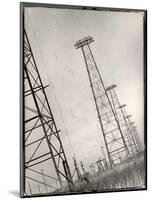 AT&T Long Line Towers That Connect to South America Spreading Out Across the State-Margaret Bourke-White-Mounted Photographic Print