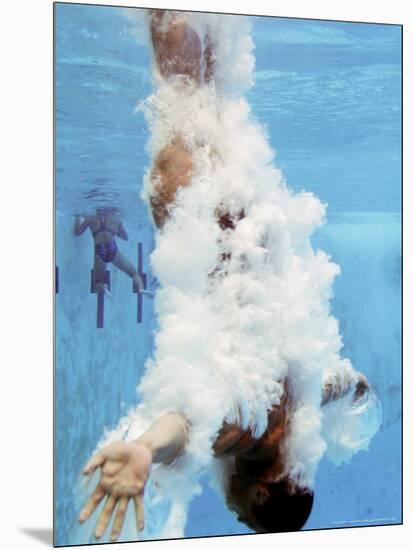 AT&T USA Diving Grand Prix, Fort Lauderdale, Florida-J. Pat Carter-Mounted Photographic Print