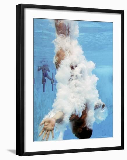 AT&T USA Diving Grand Prix, Fort Lauderdale, Florida-J. Pat Carter-Framed Photographic Print