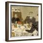 At Table, 1893-Edouard Vuillard-Framed Giclee Print