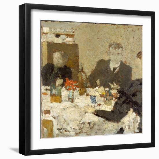 At Table, 1893-Edouard Vuillard-Framed Giclee Print