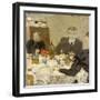 At Table, 1893-Edouard Vuillard-Framed Giclee Print