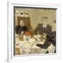 At Table, 1893-Edouard Vuillard-Framed Giclee Print