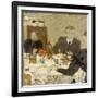 At Table, 1893-Edouard Vuillard-Framed Giclee Print