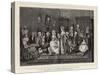 At Tea, Dr Johnson and Oliver Goldsmith at Mrs Thrale'S-null-Stretched Canvas