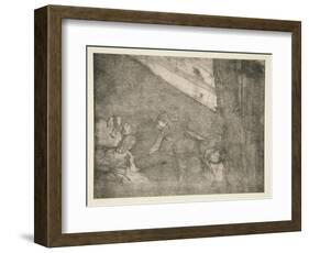 At the Ambassadeurs, c.1877-Edgar Degas-Framed Giclee Print