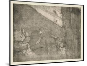 At the Ambassadeurs, c.1877-Edgar Degas-Mounted Giclee Print