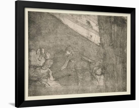 At the Ambassadeurs, c.1877-Edgar Degas-Framed Giclee Print