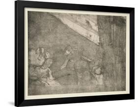 At the Ambassadeurs, c.1877-Edgar Degas-Framed Giclee Print