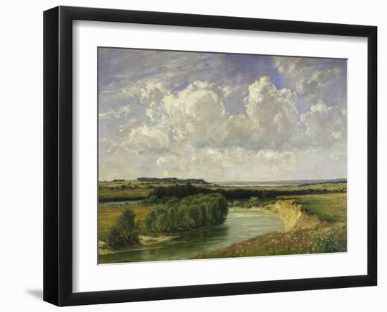 At the Amper River, 1890-Adolf Stäbli-Framed Giclee Print