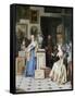 At the Art Dealer's Shop-Jean Carolus-Framed Stretched Canvas