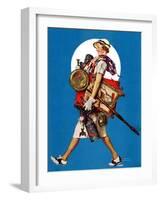 "At the Auction" or "Found Treasure", July 31,1937-Norman Rockwell-Framed Giclee Print