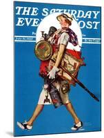"At the Auction" or "Found Treasure" Saturday Evening Post Cover, July 31,1937-Norman Rockwell-Mounted Giclee Print