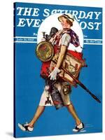 "At the Auction" or "Found Treasure" Saturday Evening Post Cover, July 31,1937-Norman Rockwell-Stretched Canvas