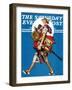 "At the Auction" or "Found Treasure" Saturday Evening Post Cover, July 31,1937-Norman Rockwell-Framed Giclee Print