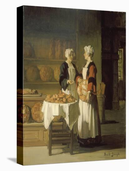 At the Bakery, C. 1900-Joseph Bail-Stretched Canvas
