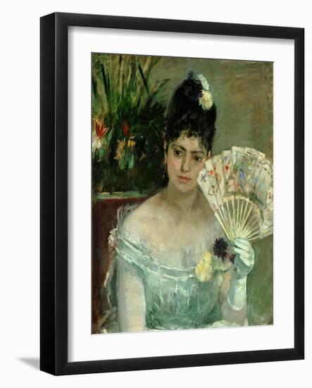 At the ball,1875 Canvas,62 x 52 cm.-Berthe Morisot-Framed Giclee Print