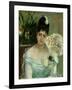 At the ball,1875 Canvas,62 x 52 cm.-Berthe Morisot-Framed Giclee Print