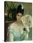 At the ball,1875 Canvas,62 x 52 cm.-Berthe Morisot-Stretched Canvas