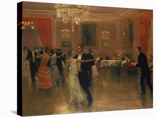 At the Ball-Frederick Vezin-Stretched Canvas