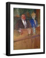 At the Bar, 1898-Henri de Toulouse-Lautrec-Framed Giclee Print