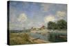 At the Barrage of Loing Near St, Mammes, 1885-Alfred Sisley-Stretched Canvas