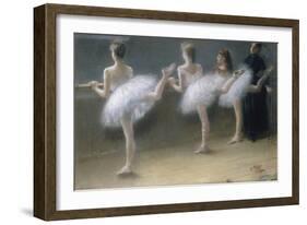 At the Barre, 1888-Pierre Carrier-belleuse-Framed Giclee Print