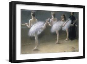 At the Barre, 1888-Pierre Carrier-belleuse-Framed Giclee Print