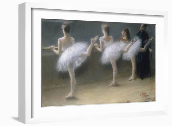 At the Barre, 1888-Pierre Carrier-belleuse-Framed Giclee Print