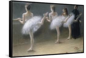 At the Barre, 1888-Pierre Carrier-belleuse-Framed Stretched Canvas