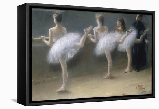 At the Barre, 1888-Pierre Carrier-belleuse-Framed Stretched Canvas