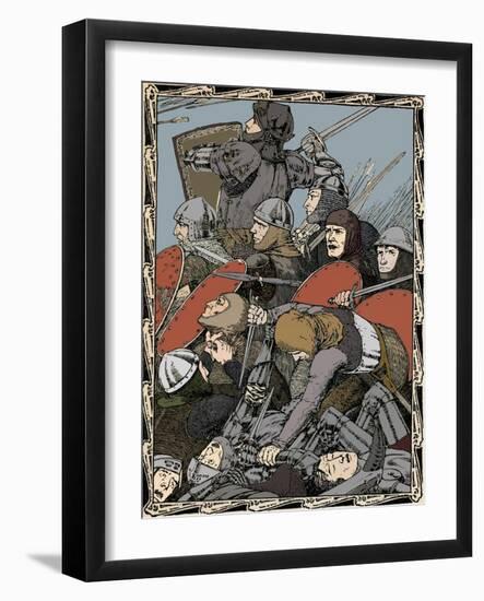 At The Battle of Agincourt, 1902-Patten Wilson-Framed Giclee Print