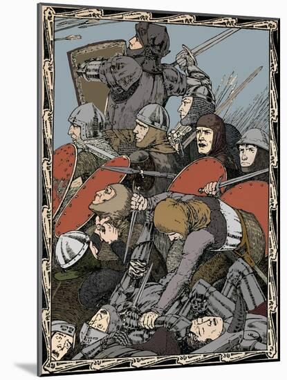 At The Battle of Agincourt, 1902-Patten Wilson-Mounted Giclee Print