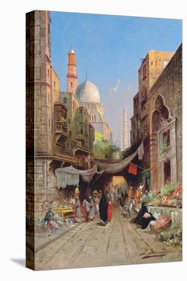 At the Bazaar-Richard Karlovich Zommer-Stretched Canvas