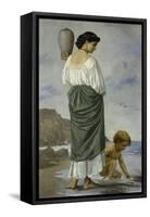 At the Beach, 1870-Anselm Feuerbach-Framed Stretched Canvas