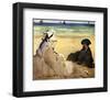 At the Beach-Edouard Manet-Framed Giclee Print