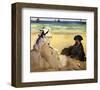 At the Beach-Edouard Manet-Framed Giclee Print